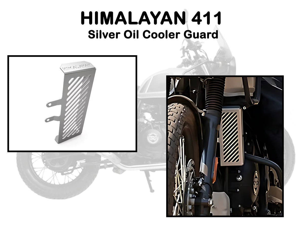 Genuine Royal Enfield Himalayan 411 Oil Cooler Guard Silver 1990216