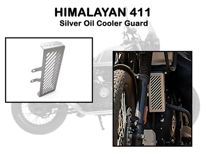 Genuine Royal Enfield Himalayan 411 Oil Cooler Guard Silver 1990216