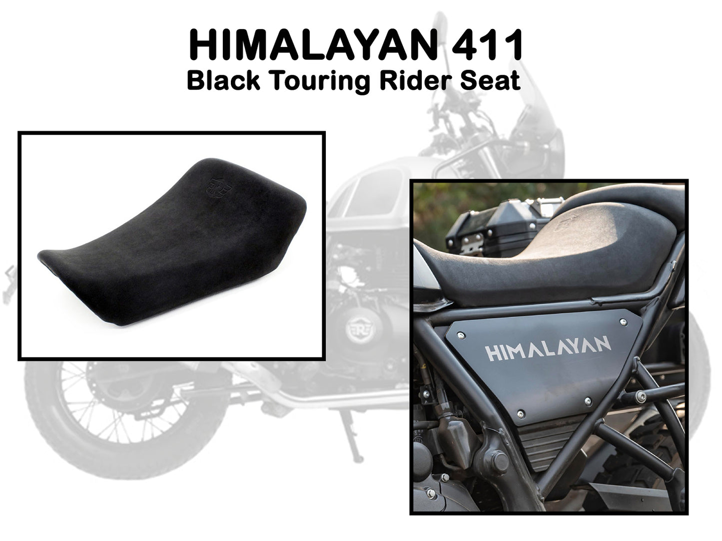 Genuine Royal Enfield Himalayan 411 Front Rider Seat Black 1990208