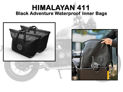 Genuine Royal Enfield Himalayan 411 Black Adventure Waterproof Inner Bags 1990252
