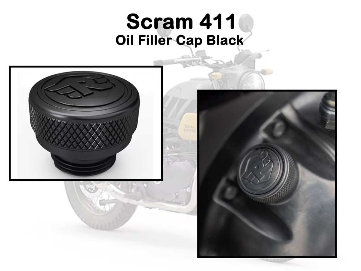Genuine Royal Enfield Scram 411 Oil Filler Cap Black 1990218
