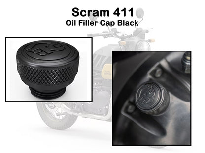 Genuine Royal Enfield Scram 411 Oil Filler Cap Black 1990218