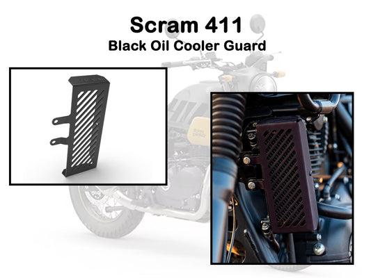 Genuine Royal Enfield Scram 411 Oil Cooler Guard Black 1990245