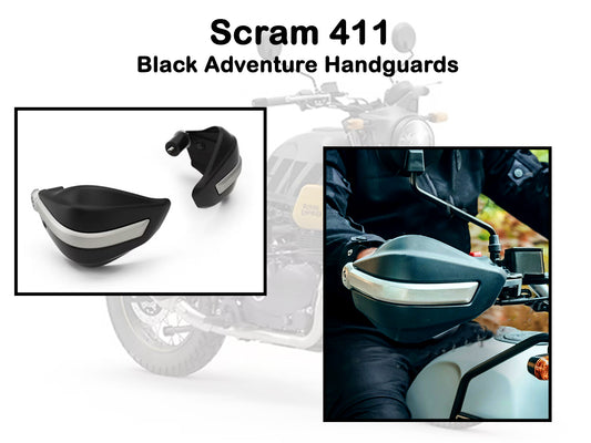 Genuine Royal Enfield Scram 411 Hand Guard Black 1990211