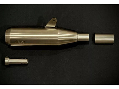 Fit For Royal Enfield Bear 650 AEW Exhaust Silencer Silver With Mid Pipe & Cat