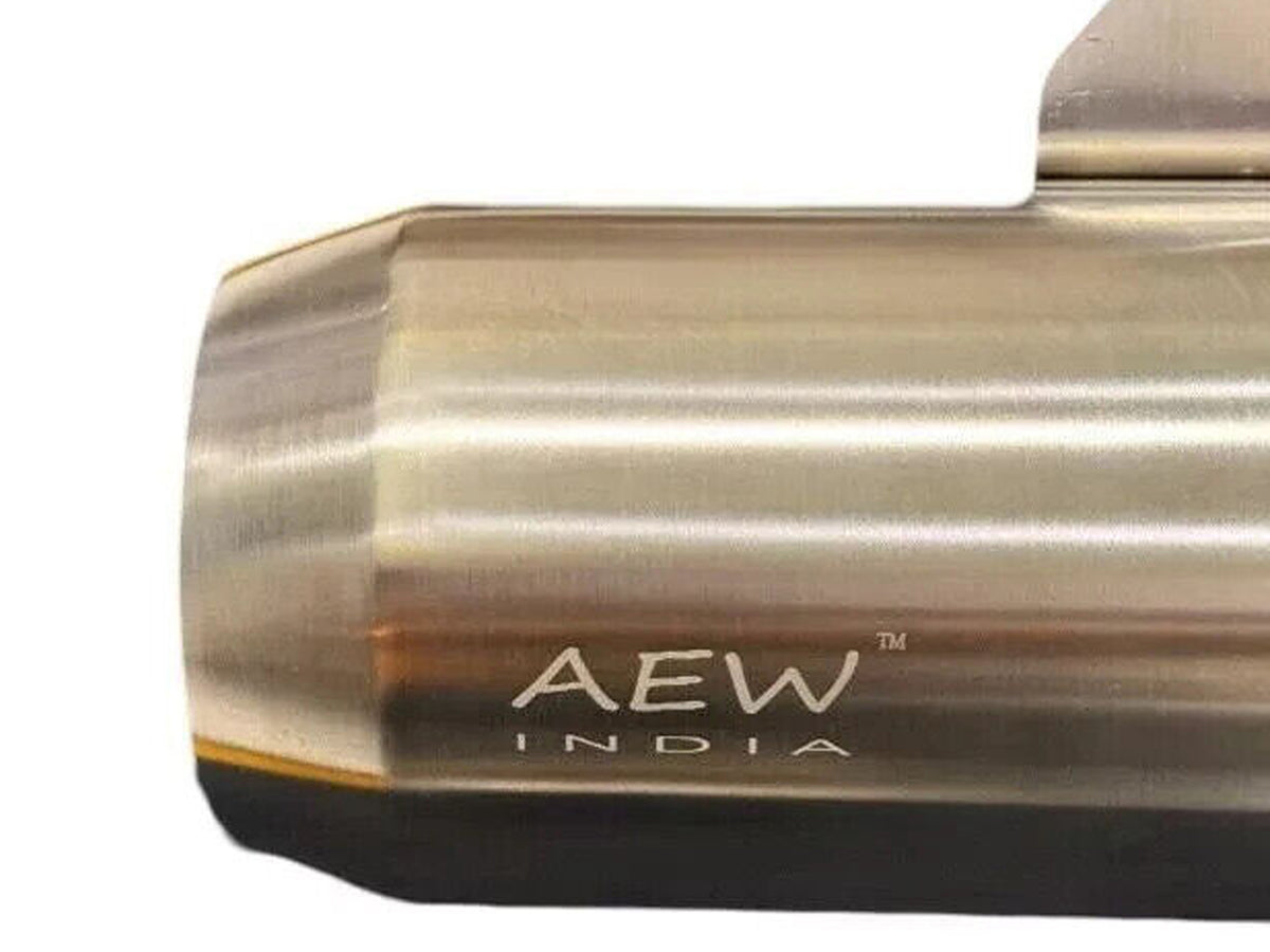Fit For Royal Enfield Bear 650 AEW Exhaust Silencer Silver With Mid Pipe & Cat