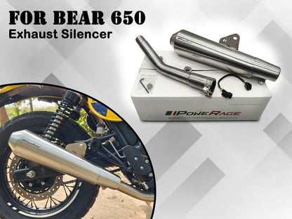 For Royal Enfield Bear 650 Powerage Exhaust Silencer Matt