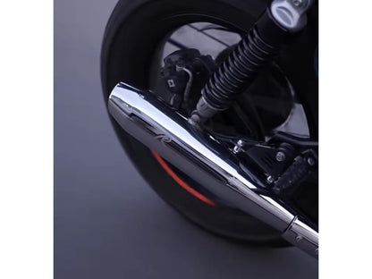 Fit For Royal Enfield Bear 650 Steller X Red Rooster Exhaust Silencer Polished