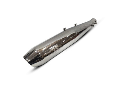 Fit For Royal Enfield Bear 650 Steller X Red Rooster Exhaust Silencer Polished