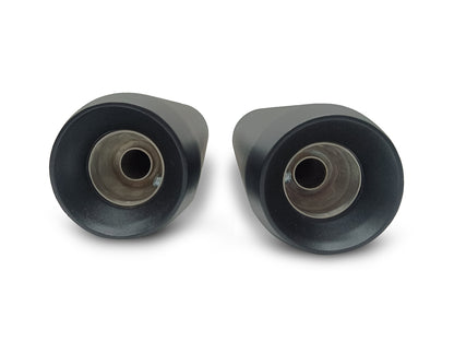 For Royal Enfield Shotgun 650 Silver Stallion Exhaust Silencer Pair, Black