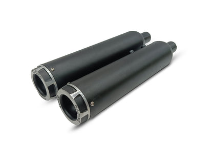 For Royal Enfield Shotgun 650 Rhino Racing V2 Exhaust Silencer Black