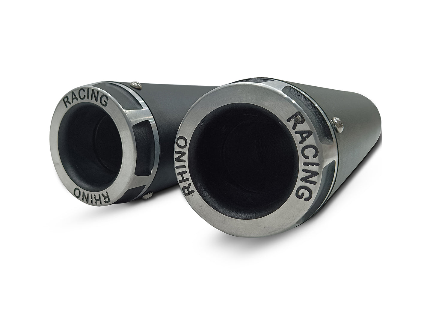 For Royal Enfield Shotgun 650 Rhino Racing V2 Exhaust Silencer Black