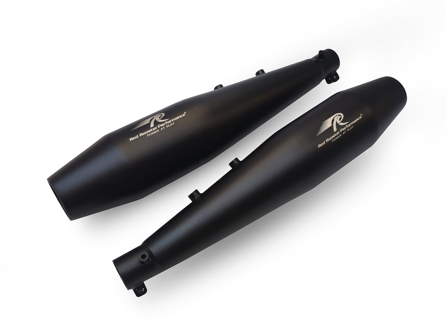For Royal Enfield Shotgun 650 Red Rooster Steller Exhaust Silencer Black