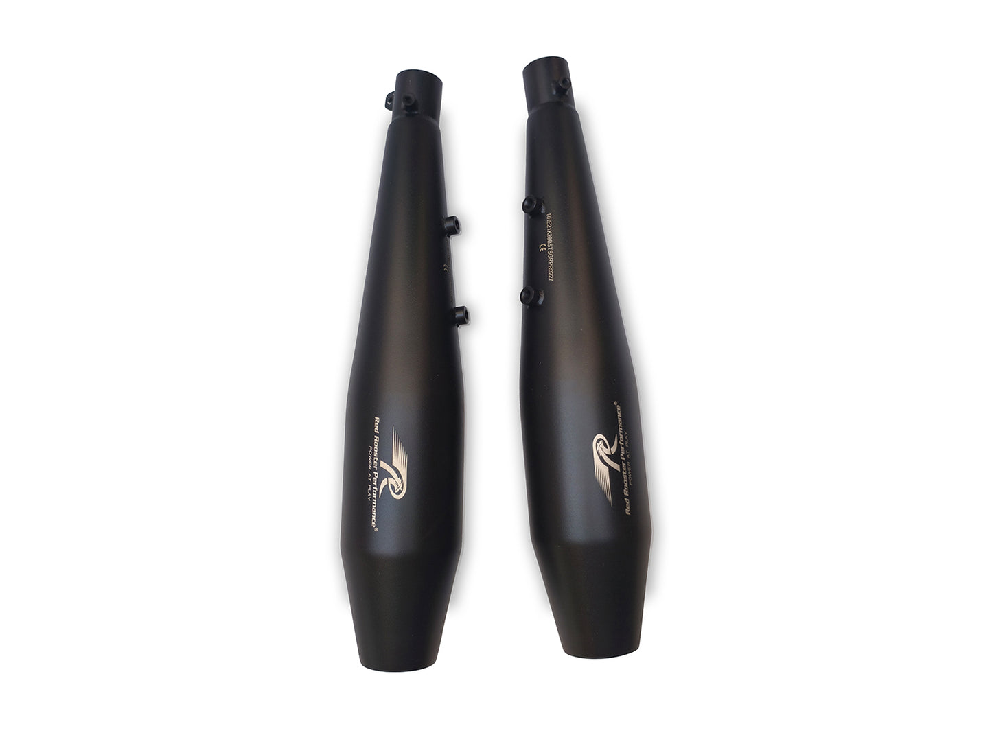 For Royal Enfield Shotgun 650 Red Rooster Steller Exhaust Silencer Black