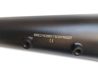 For Royal Enfield Shotgun 650 Red Rooster Steller Exhaust Silencer Black