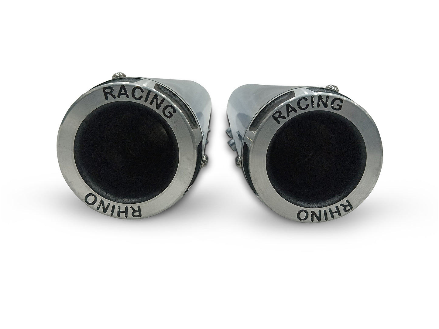 For Royal Enfield Super Meteor 650 Rhino Racing V2 Exhaust Silencer Polished