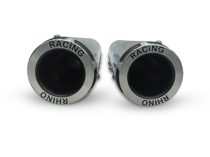 For Royal Enfield Super Meteor 650 Rhino Racing V2 Exhaust Silencer Polished