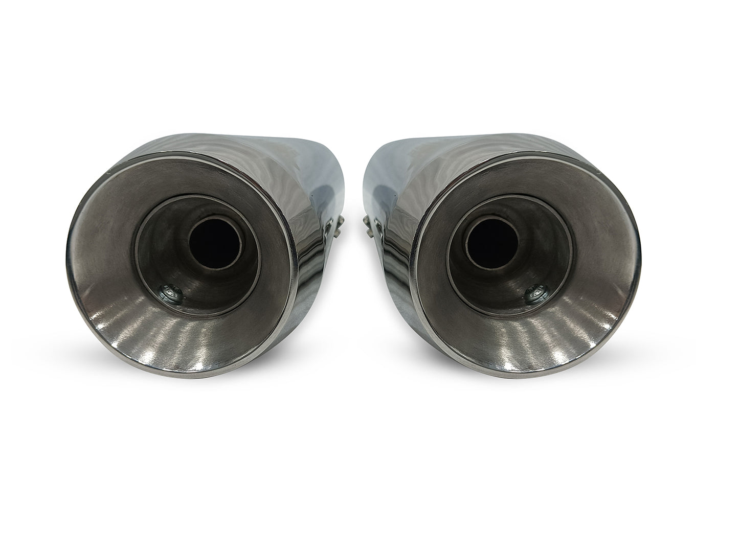 For Royal Enfield Super Meteor 650 Silver Stallion Exhaust Silencer Polished