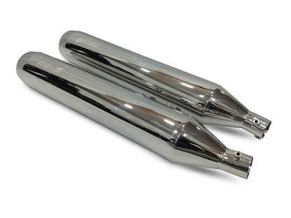 For Royal Enfield Super Meteor 650 Silver Stallion Exhaust Silencer Polished