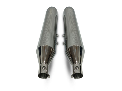 For Royal Enfield Super Meteor 650 Silver Stallion Exhaust Silencer Polished