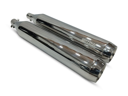 For Royal Enfield Super Meteor 650 Silver Stallion Exhaust Silencer Polished