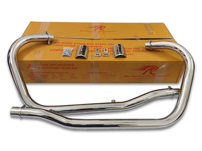 For Royal Enfield Super Meteor 650 R R Astral Silencer With Header Pipe Polish