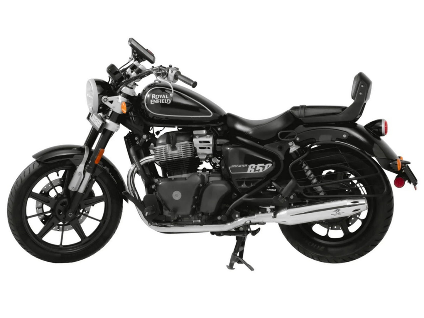 For Royal Enfield Super Meteor 650 R R Astral Pro Silencer & Header Pipe Polish
