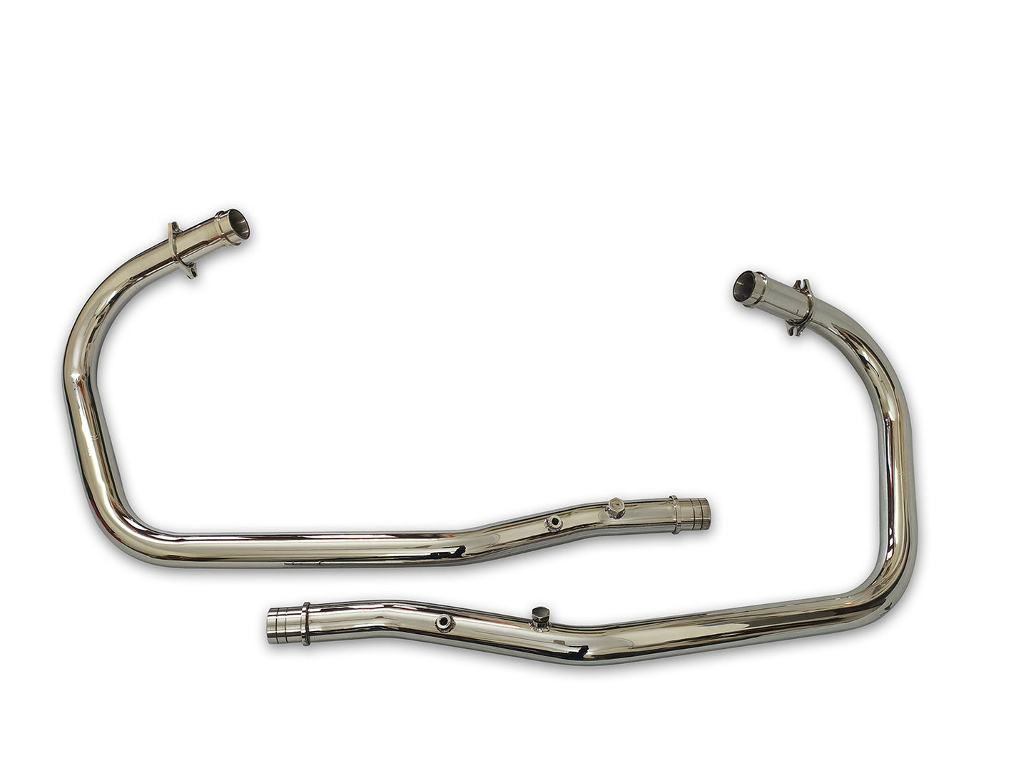 For Royal Enfield Super Meteor 650 Silver Stallion Header Bend Pipe Polish