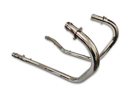 For Royal Enfield Super Meteor 650 Silver Stallion Header Bend Pipe Polish