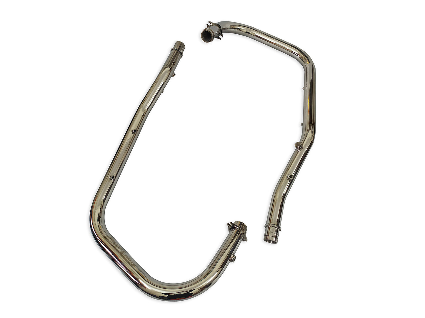 For Royal Enfield Super Meteor 650 Silver Stallion Header Bend Pipe Polish