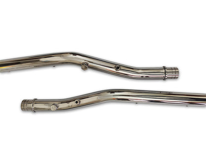 For Royal Enfield Super Meteor 650 Silver Stallion Header Bend Pipe Polish