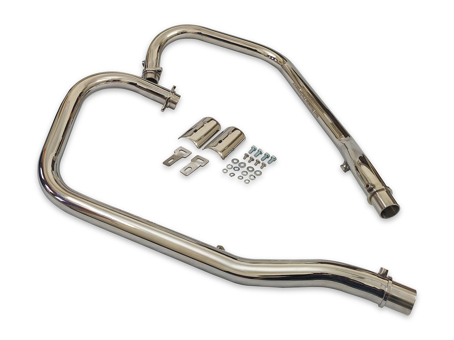 For Royal Enfield Super Meteor 650 Red Rooster Header Pipe Bend Pipe Polish
