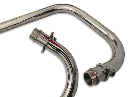 For Royal Enfield Super Meteor 650 Red Rooster Header Pipe Bend Pipe Polish