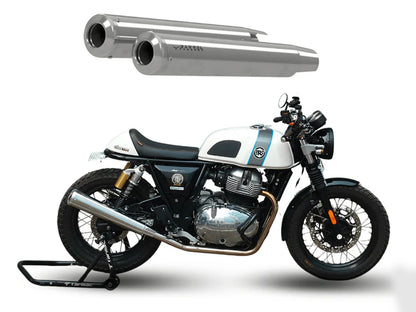 For Royal Enfield GT & Interceptor 650 BASS MASTER Exhaust Silencer Polish