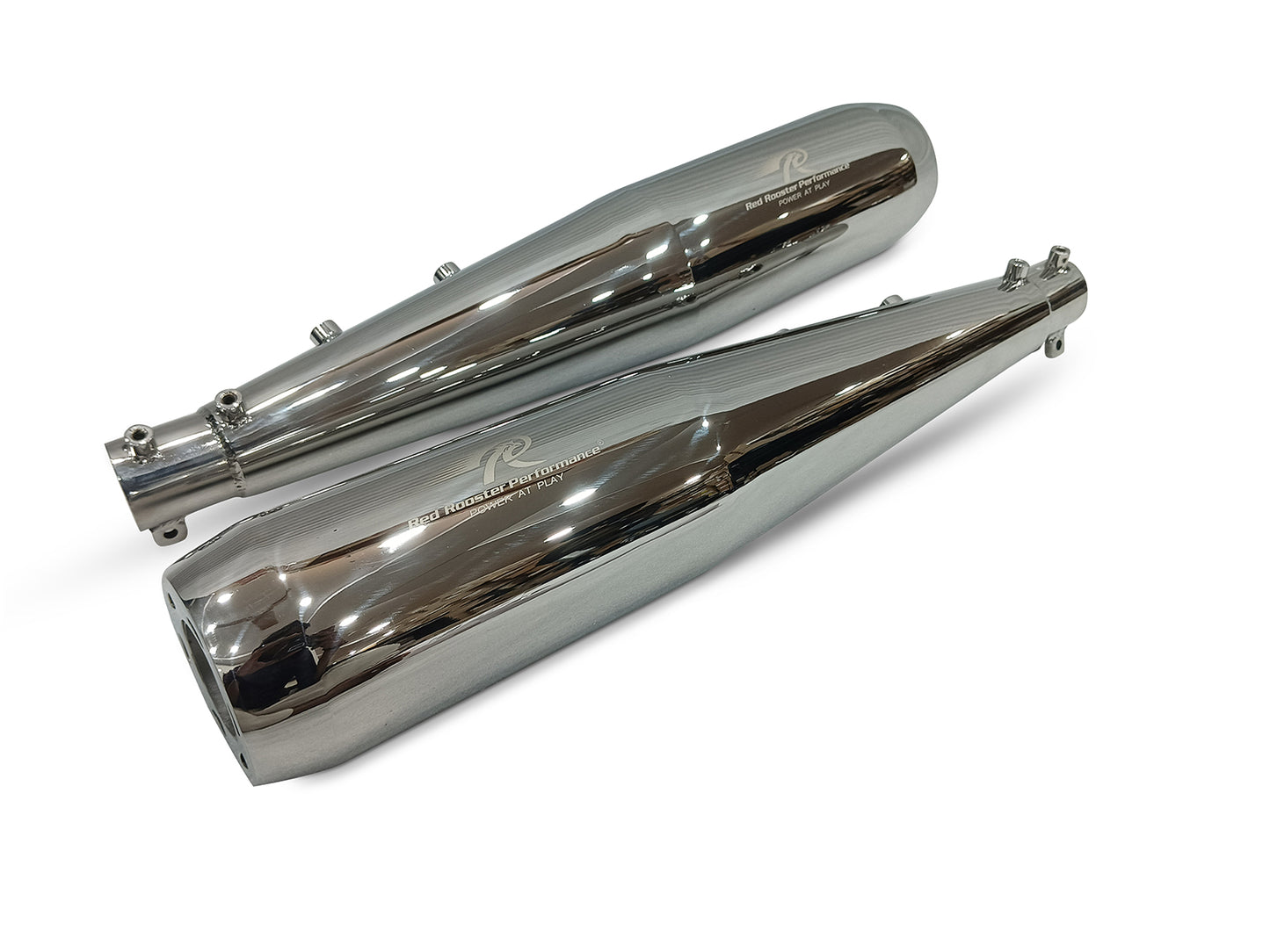 For Royal Enfield GT & Interceptor 650 Steller Pro Exhaust Silencer Pair Polish