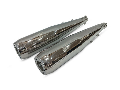 For Royal Enfield GT & Interceptor 650 Steller Pro Exhaust Silencer Pair Polish