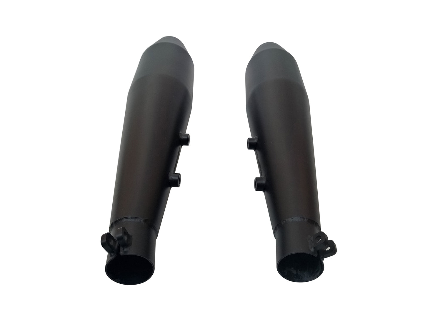 For Royal Enfield GT & Interceptor 650 Red Rooster Silencer & Header Pipe Black