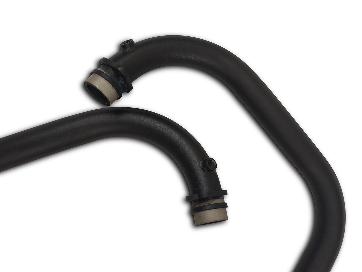 For Royal Enfield GT & Interceptor 650 Red Rooster Header Pipe Bend Pipe Black