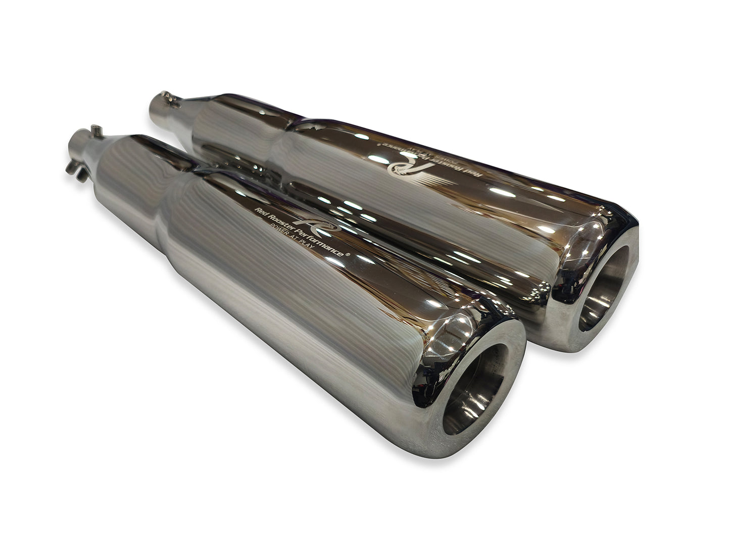 For Royal Enfield Classic 650 Atlas Red Rooster Exhaust Silencer Polished