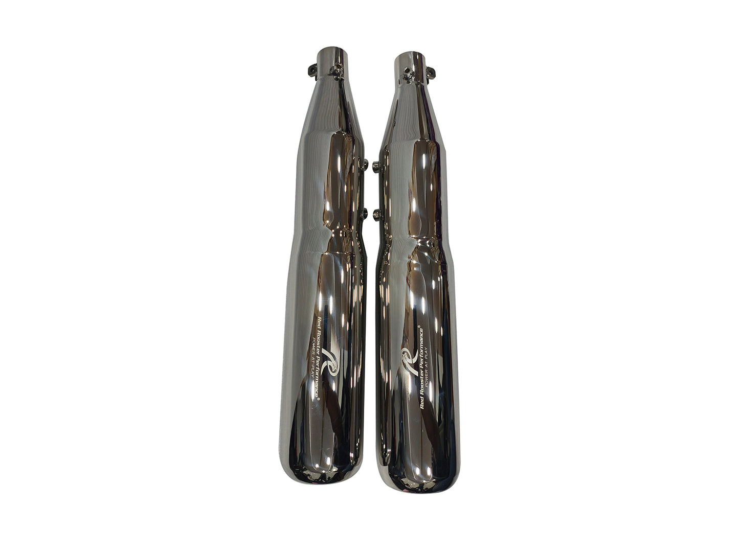 For Royal Enfield Classic 650 Atlas Red Rooster Exhaust Silencer Polished