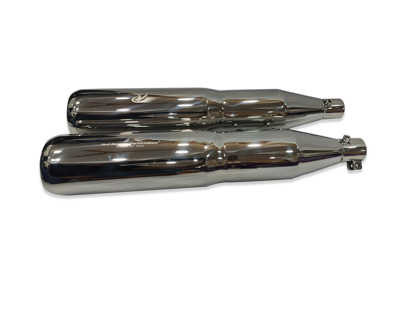For Royal Enfield Classic 650 Atlas Red Rooster Exhaust Silencer Polished