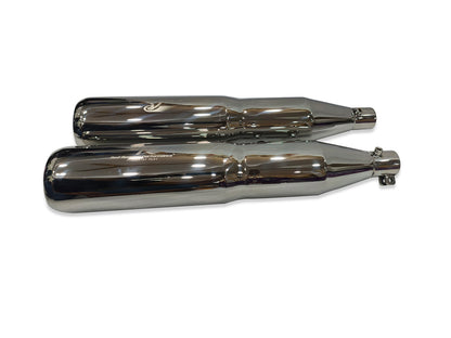 For Royal Enfield Classic 650 Atlas Red Rooster Exhaust Silencer Polished
