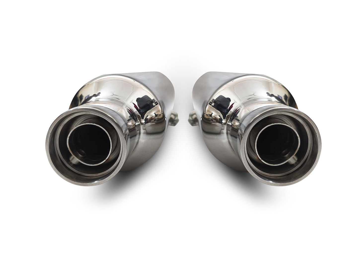 For Royal Enfield Classic 650 SS AEW TE 204 Exhaust Silencer Pair Polish