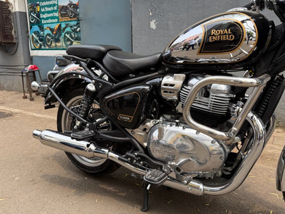 For Royal Enfield Classic 650 SS AEW TE 204 Exhaust Silencer Pair Polish