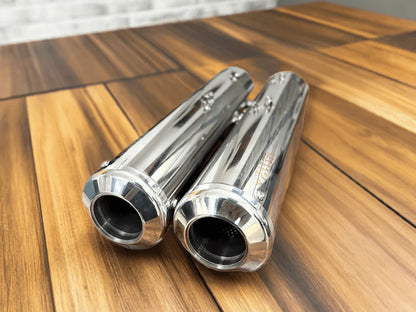 For Royal Enfield Classic 650 BASS MASTER Exhaust Silencer Silver