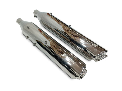For Royal Enfield Classic 650 Silver Stallion Silencer & Header Pipe Polished