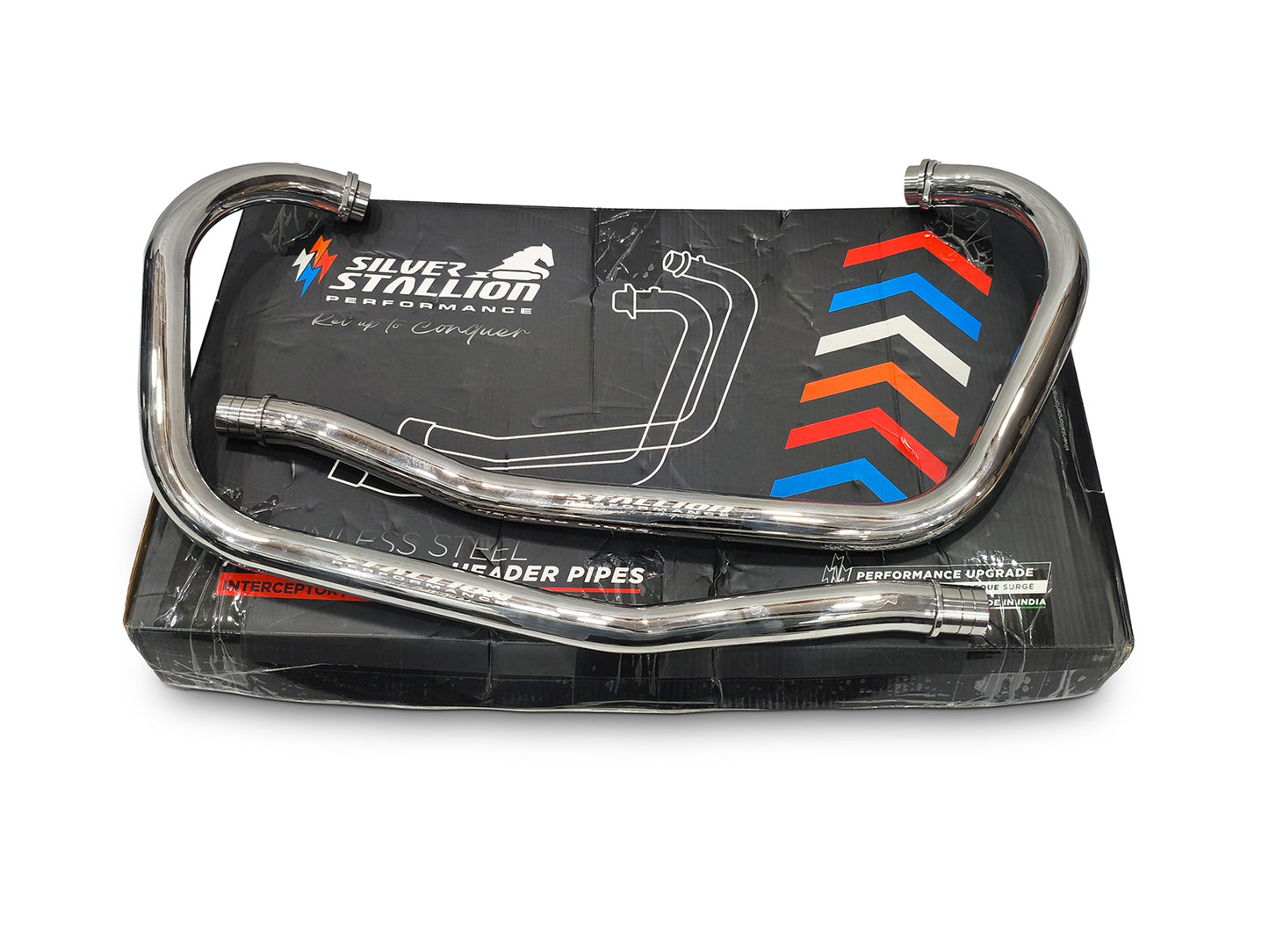 Fit For Royal Enfield Classic 650 Silver Stallion Header Bend Pipe Polished