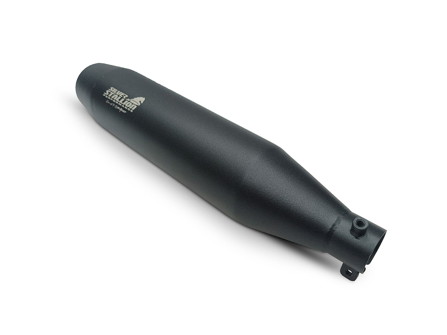 For Triumph Scrambler 400X Silver Stallion Exhaust Silencer Black