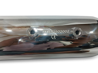 For Triumph Scrambler 400x Silver Stallion Exhaust Silencer Polished