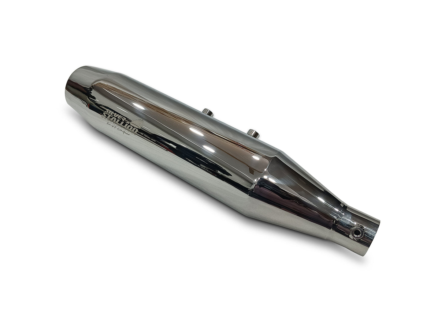 For Triumph Scrambler 400x Silver Stallion Exhaust Silencer Polished